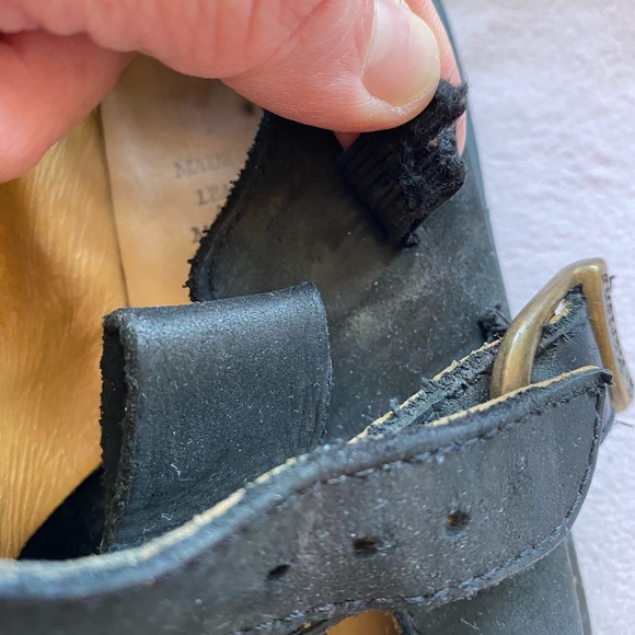 VINTAGE RARE Black Dr. Martens Mary Jane’s  Made in England Litte Girls size 2 - Picture 14 of 16